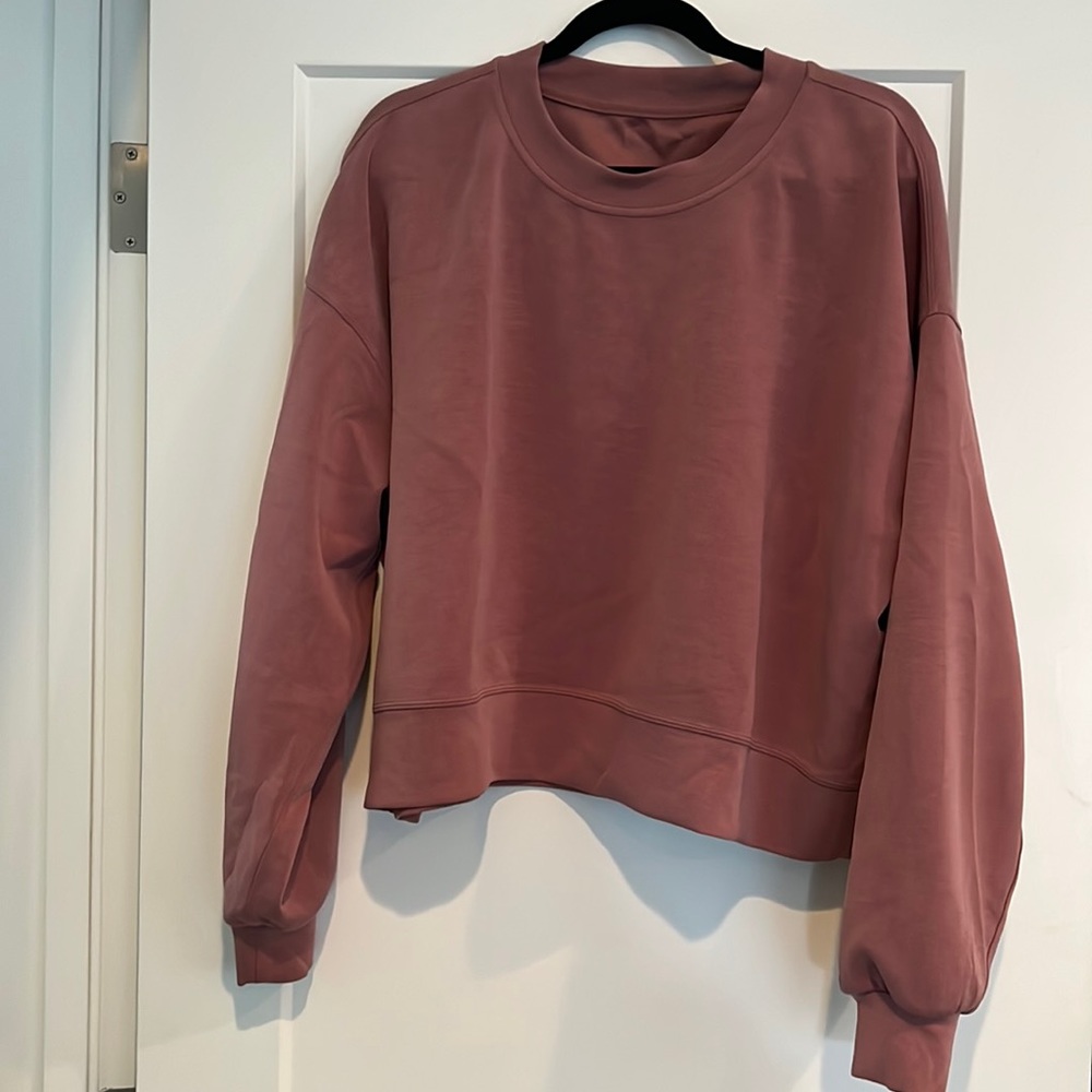 Lululemon Perfectly Oversized Cropped Crew; Sz 12